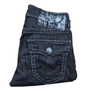 Vintage True Religion Jeans Size 29 Ricky Relaxed Straight Gray